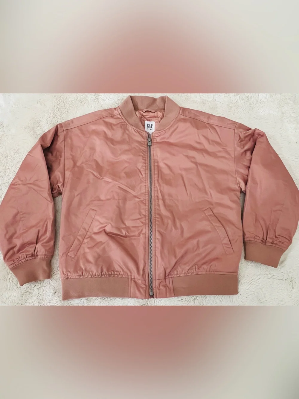 GAP Dusty Rose Kids Bomber Jacket